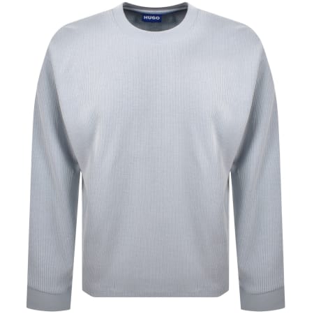 【送関込】Hugo boss HUGO Ninnyo 01 BLUE スウェットシャツ HUGO Blue Nichaboso T Shirt Navy | Mainline Menswear United